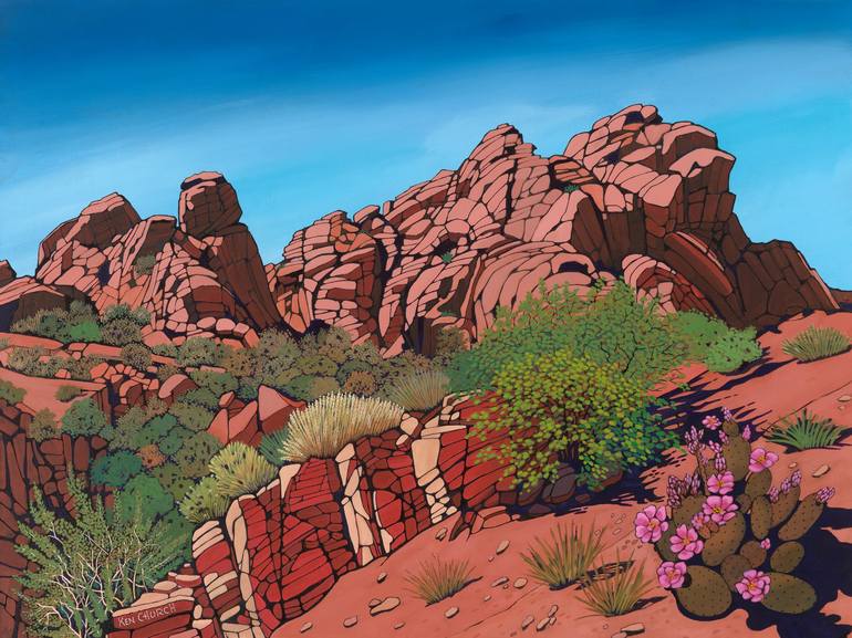 Print of Impressionism Landscape Paintings by Ken Church