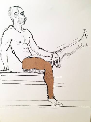 Print of Abstract Body Drawings by Brian Dennis