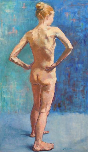 Original Realism Nude Paintings by Takayo Futumura