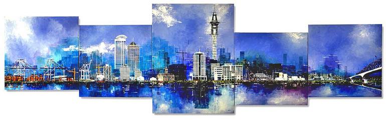 Original Impressionism Cities Painting by Ken Garrett