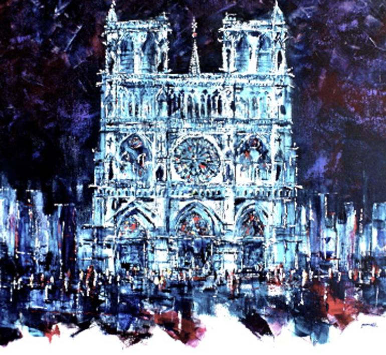 Original Architecture Painting by Ken Garrett