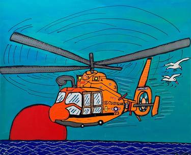 Original Pop Art Airplane Paintings by Fernando Sucre