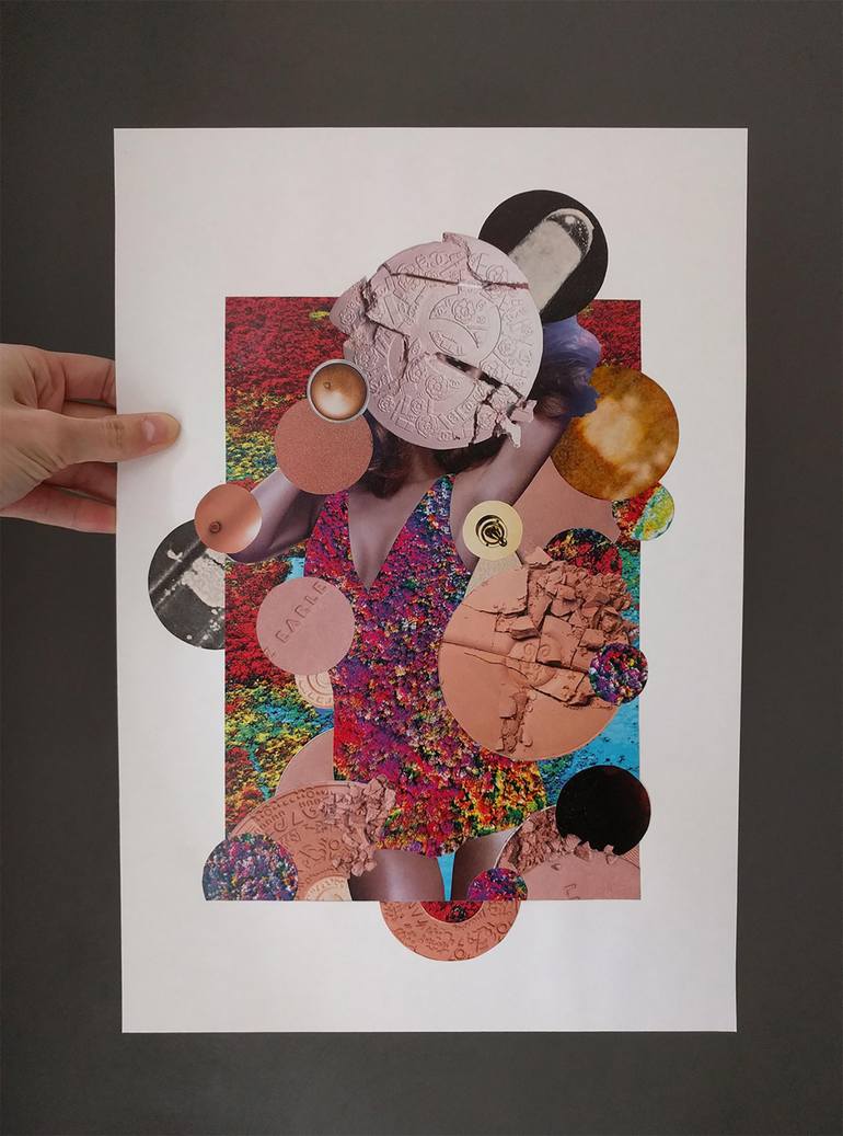 Original Surrealism Women Collage by Monica Presti