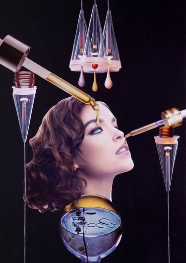 Original Surrealism Women Collage by Monica Presti