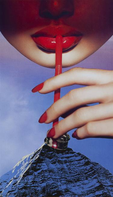 Original Surrealism Popular culture Collage by Monica Presti