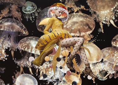 Original Surrealism Nature Collage by Monica Presti