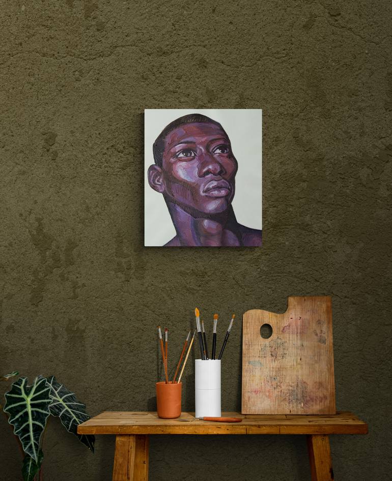 Original Expressionism Portrait Painting by Khairzul Ghani