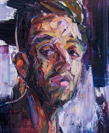 Original Abstract Expressionism Portrait Paintings by Khairzul Ghani