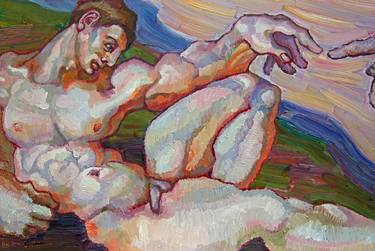 Print of Expressionism Nude Paintings by Khairzul Ghani