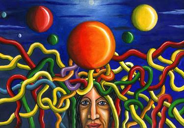 Original Surrealism Science Paintings by Marco Magnani