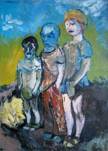 Print of Expressionism Children Paintings by Svetlin Kolev
