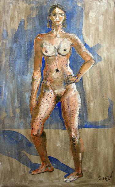 Original Figurative Nude Painting by Svetlin Kolev