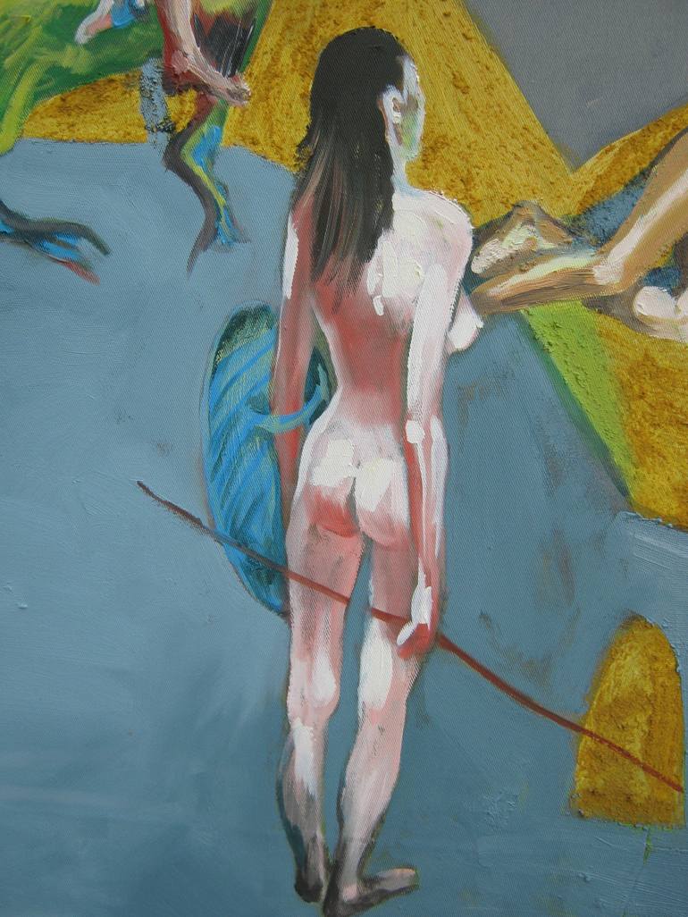 Original Surrealism Nude Painting by Svetlin Kolev