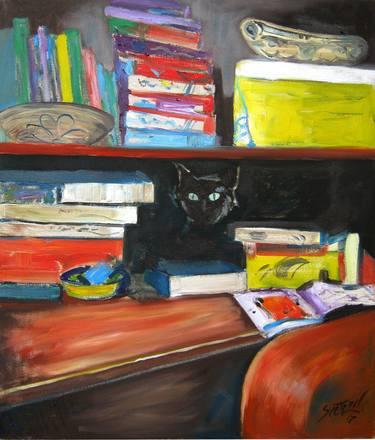 Print of Realism Cats Paintings by Svetlin Kolev