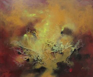 Original Abstract Painting by Oscar Barrientos