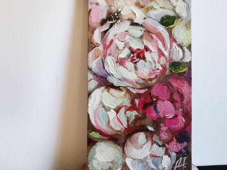 Original Impressionism Floral Painting by Annet Loginova