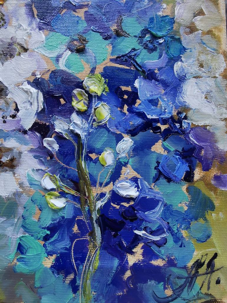 Original Impressionism Floral Painting by Annet Loginova