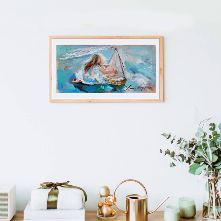 Original Other Boat Painting by Annet Loginova