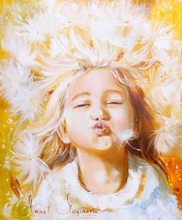 Child Of The Sun. Giclée Print Painting On Canvas. thumb