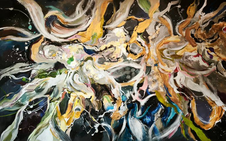 Original Abstract Expressionism Abstract Painting by Annet Loginova