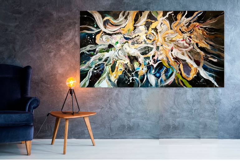 Original Abstract Expressionism Abstract Painting by Annet Loginova