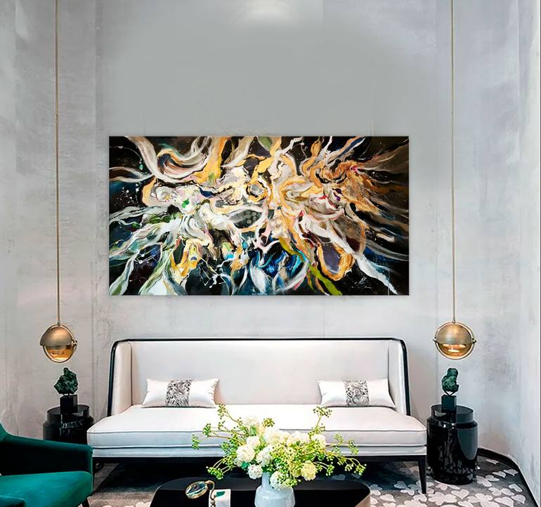 Original Abstract Expressionism Abstract Painting by Annet Loginova