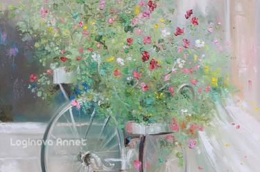 Print of Expressionism Bicycle Paintings by Annet Loginova