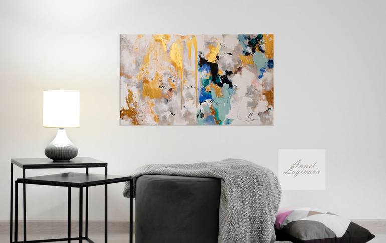 Original Abstract Expressionism Abstract Painting by Annet Loginova