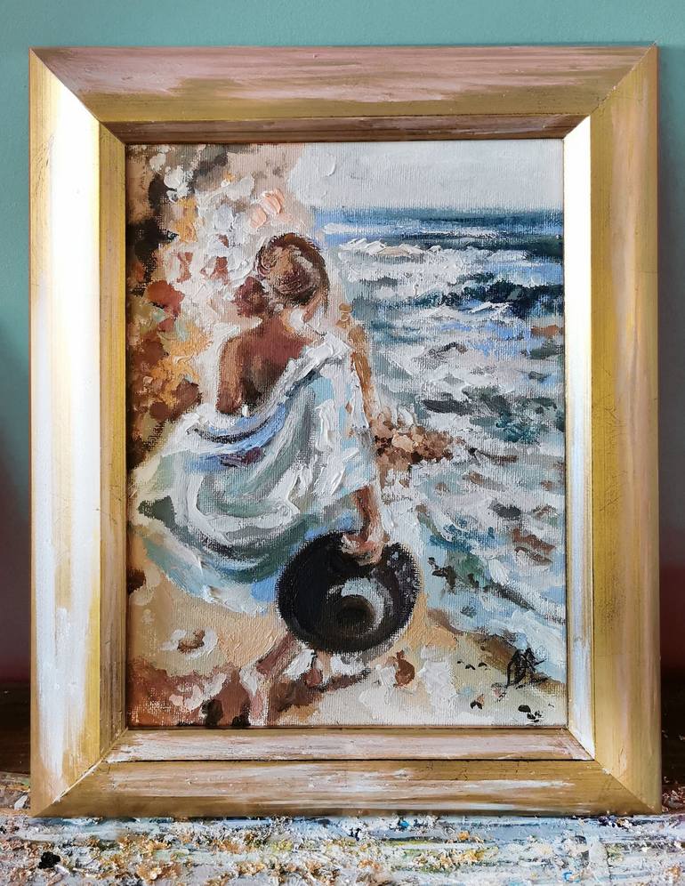 Original Impressionism Women Painting by Annet Loginova