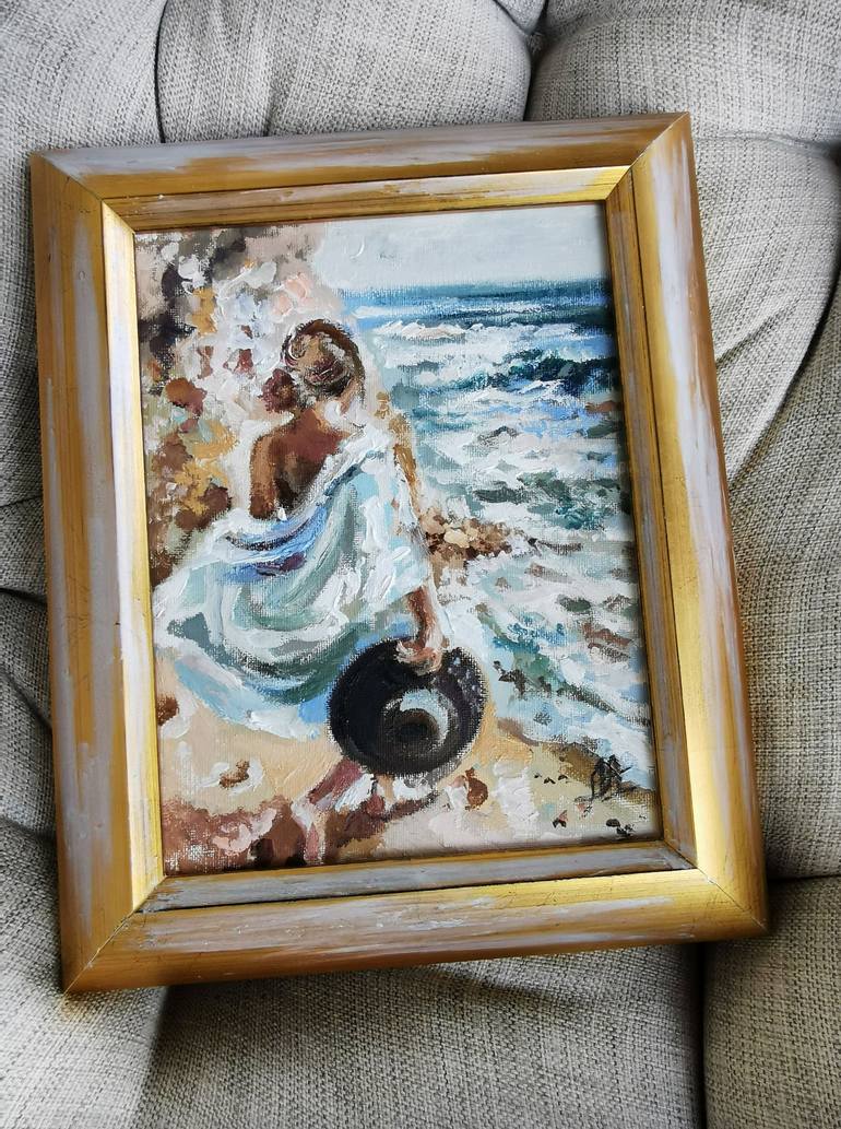 Original Impressionism Women Painting by Annet Loginova