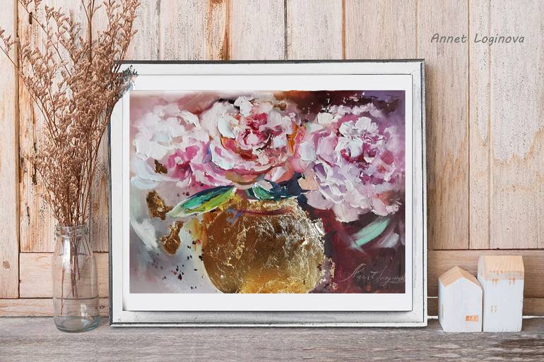 Original Fine Art Floral Painting by Annet Loginova