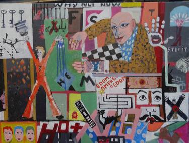 Original Abstract Popular culture Paintings by eitan amir-portnoy