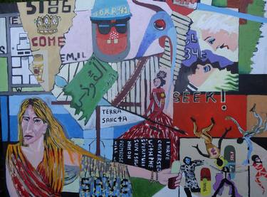 Original Street Art Popular culture Paintings by eitan amir-portnoy