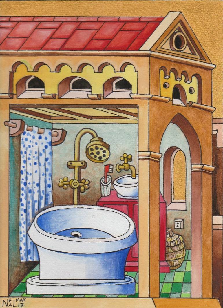 bathroom illustration