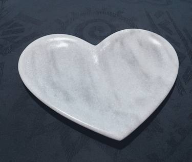 "HEART" KAVALA'S marble SERVING PLATTER- Costas Gaitis 2015 thumb