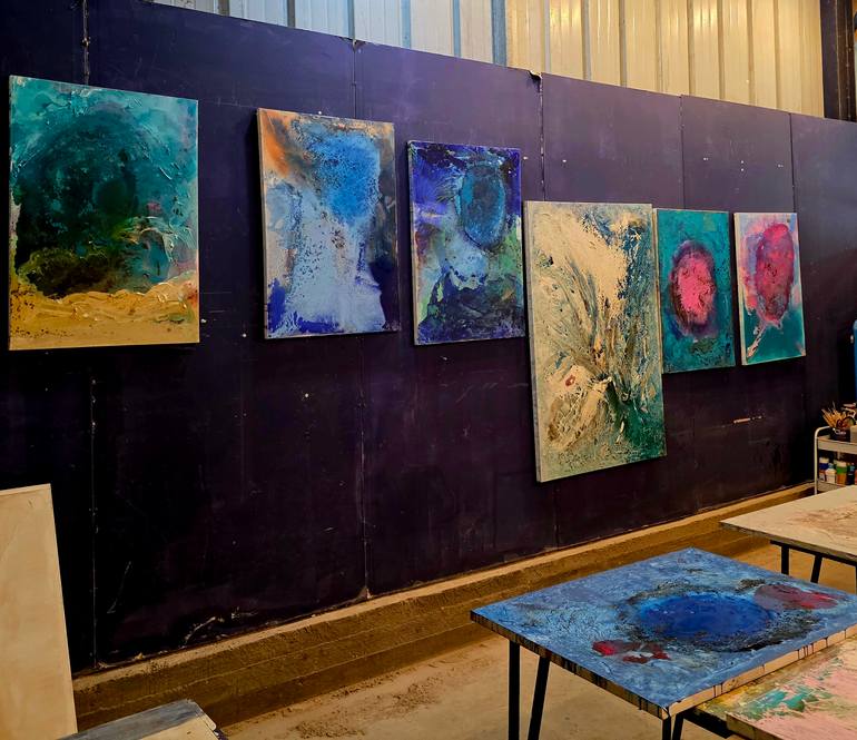 Original Abstract Painting by Ted Barr