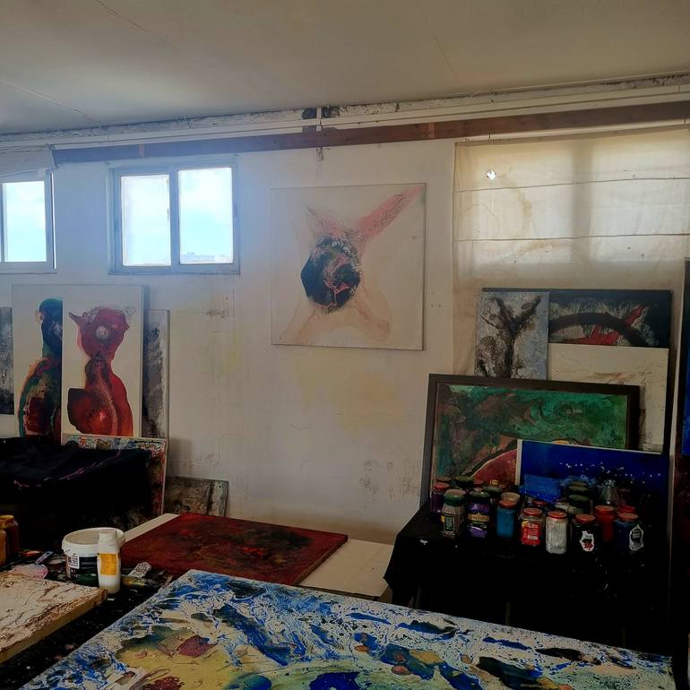 Original Abstract Painting by Ted Barr