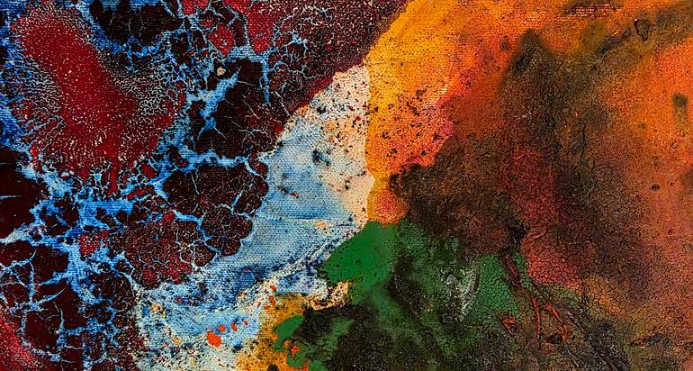 Original Abstract Expressionism Abstract Painting by Ted Barr
