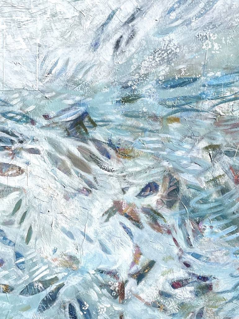 Original Sealife Abstract Painting by Vivian Borsani