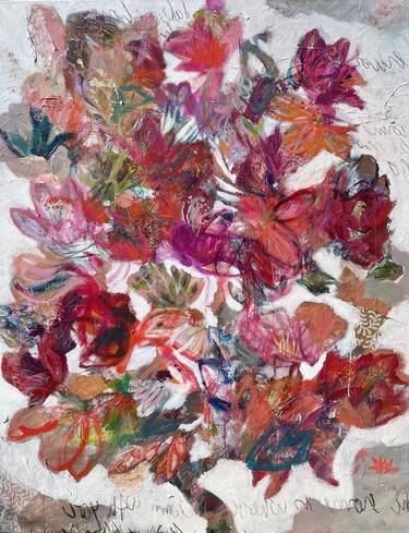 Original Abstract Floral Paintings by Vivian Borsani