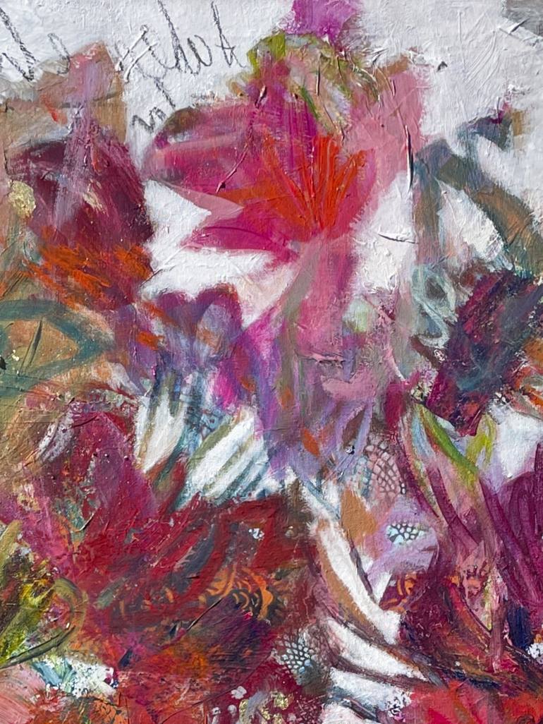 Original Abstract Floral Painting by Vivian Borsani