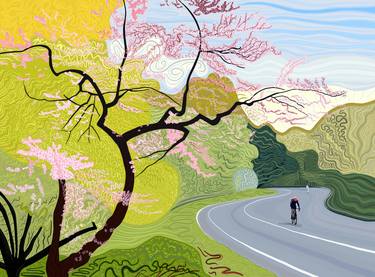 Cyclist, Spring, Prospect Park thumb