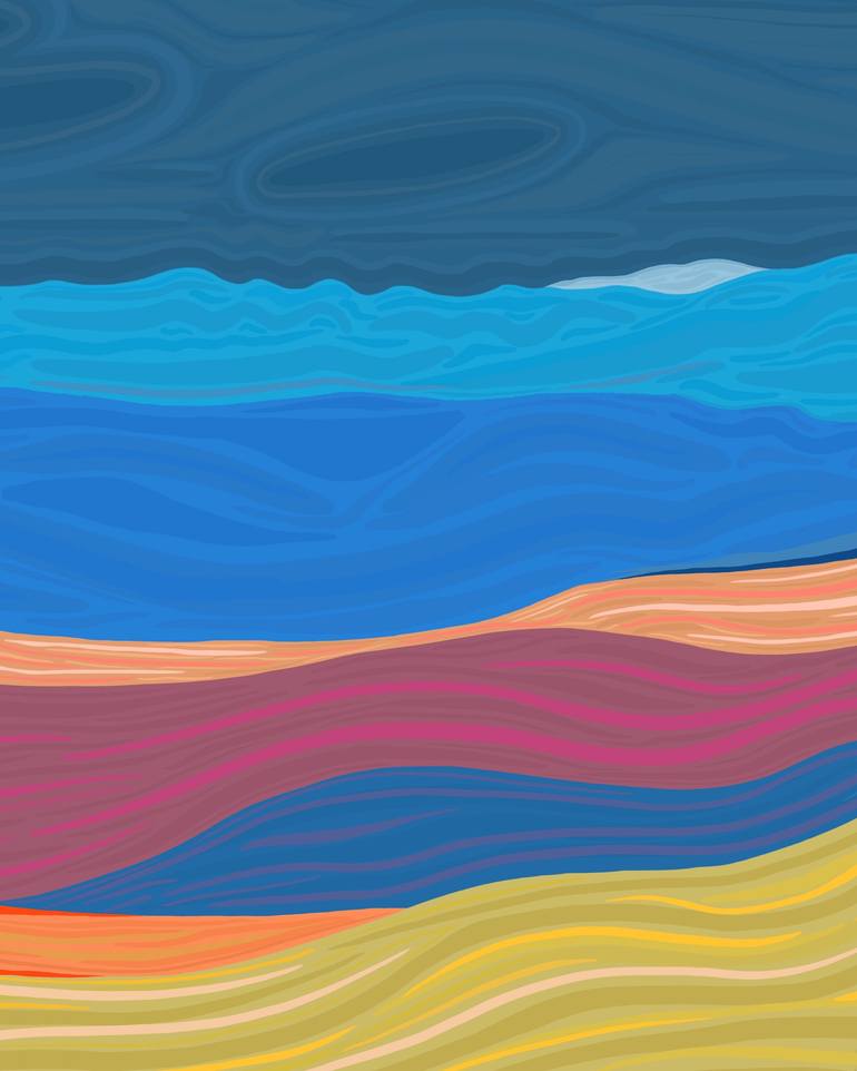 Original Expressionism Landscape Digital by Evan Sklar