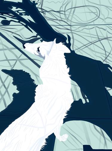 Original Contemporary Dogs Digital by Evan Sklar