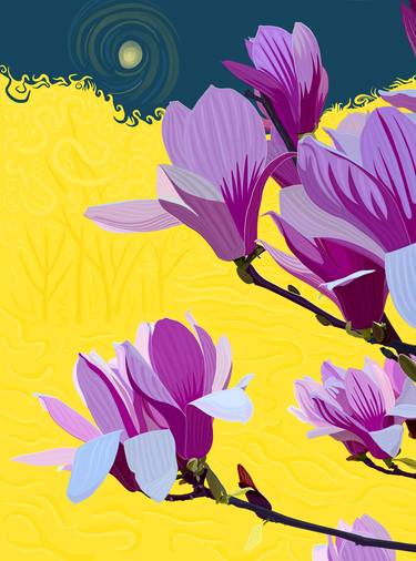 Original Contemporary Botanic Drawing by Evan Sklar