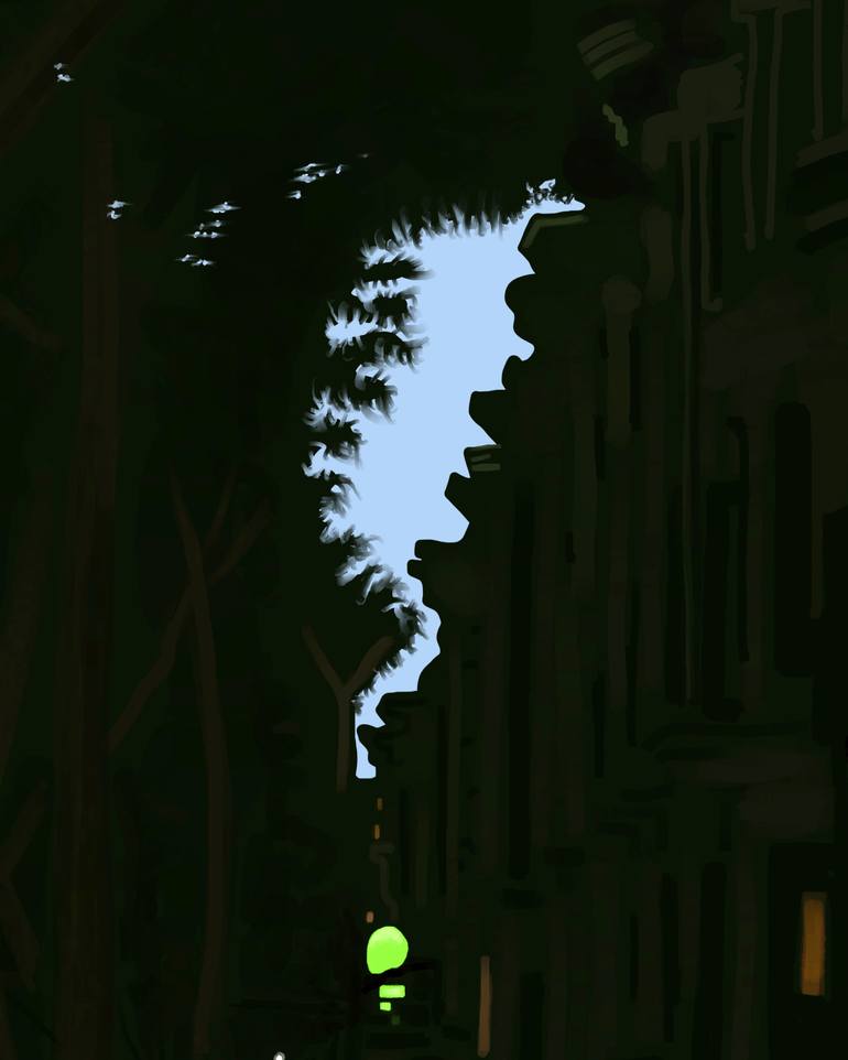 Original Contemporary Cities Drawing by Evan Sklar