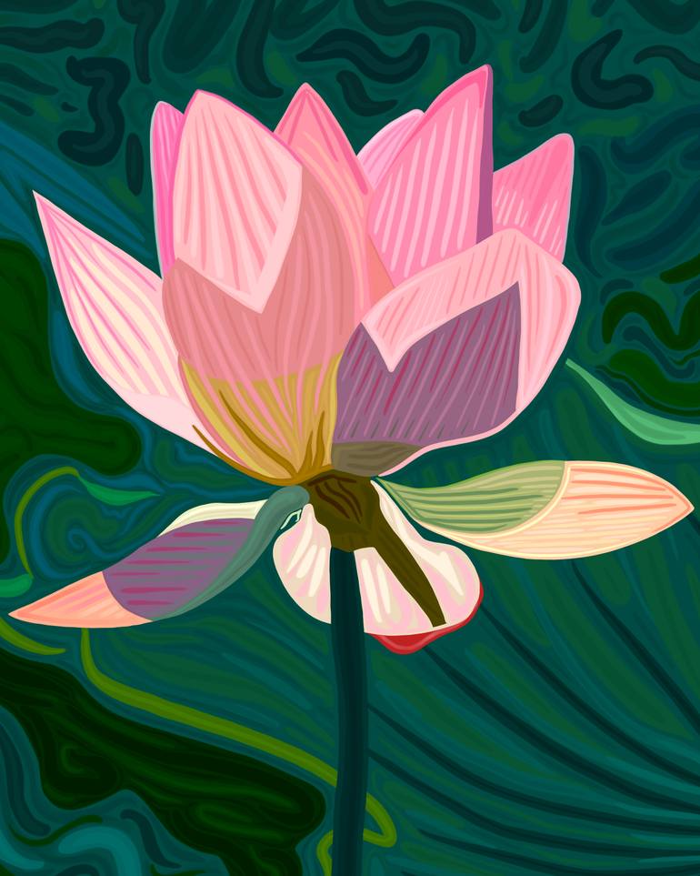 Original Contemporary Botanic Drawing by Evan Sklar