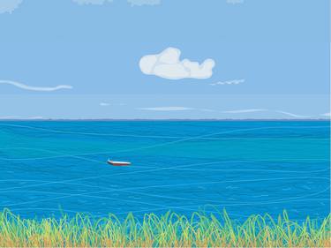 Original Seascape Digital by Evan Sklar