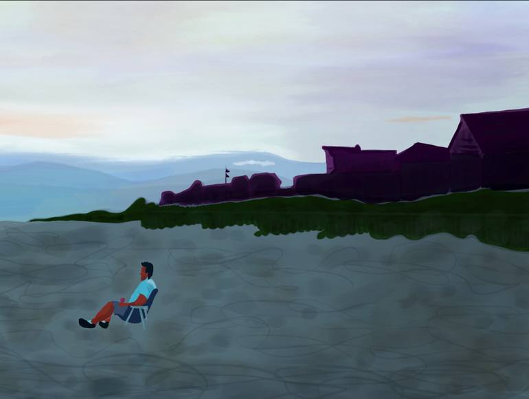 Original Figurative Beach Digital by Evan Sklar