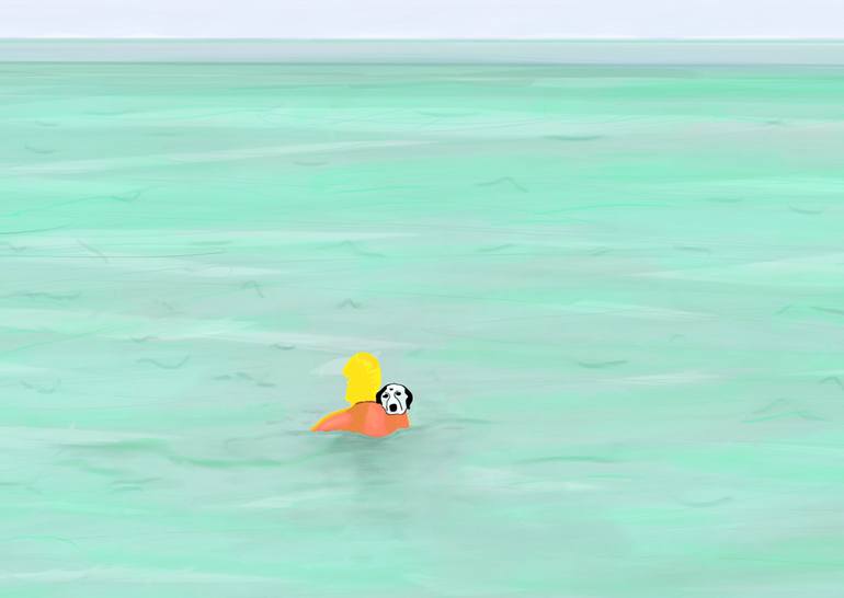 Original Figurative Beach Digital by Evan Sklar